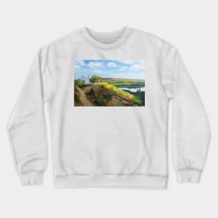 Moldovan Landscape. Naslavcha Crewneck Sweatshirt